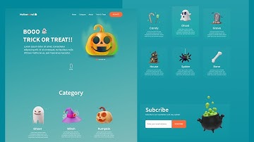 Halloweend Website - Figma to Vuejs and TailwindCSS (Speed Coding)