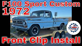 72 F100 Mutton Buster Front Clip And Radiator Installed