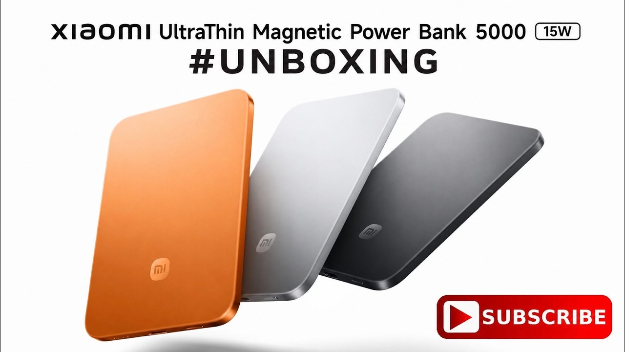 Xiaomi UltraThin Magnetic Power Bank 5000 mAh 15W Unboxing & Test