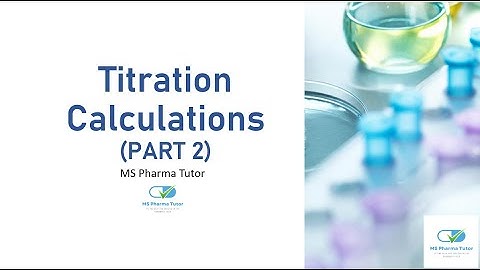 Titration Calculations Part 2 | How to solve Acid and Base titration calculation?
