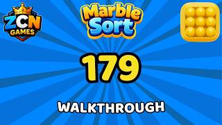 Marble Sort Level 179 Walkthrough (No Rocket) | Solution