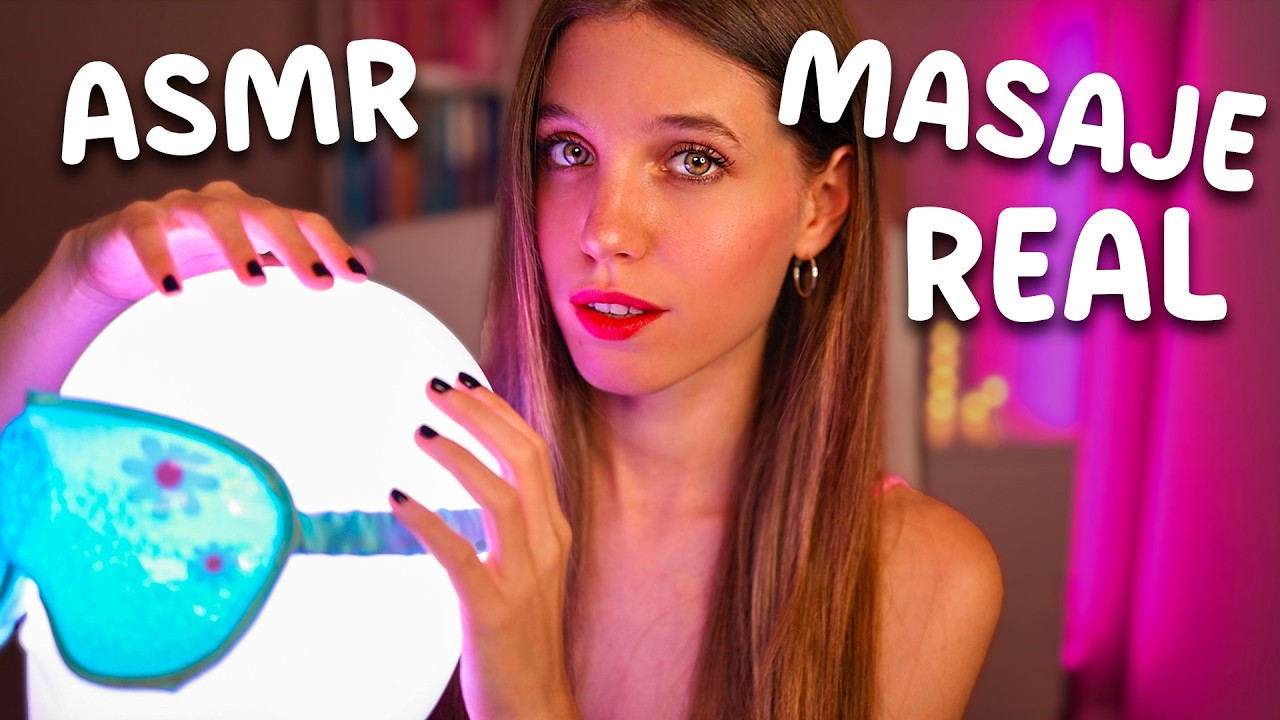 ASMR MASAJE REAL de CABEZA para DORMIR PROFUNDAMENTE 💆🏼‍♀️✨