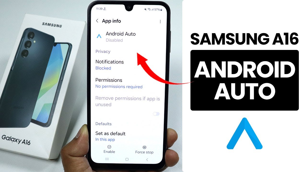How to Enable Android Auto In Samsung A16 - Setup Android Auto