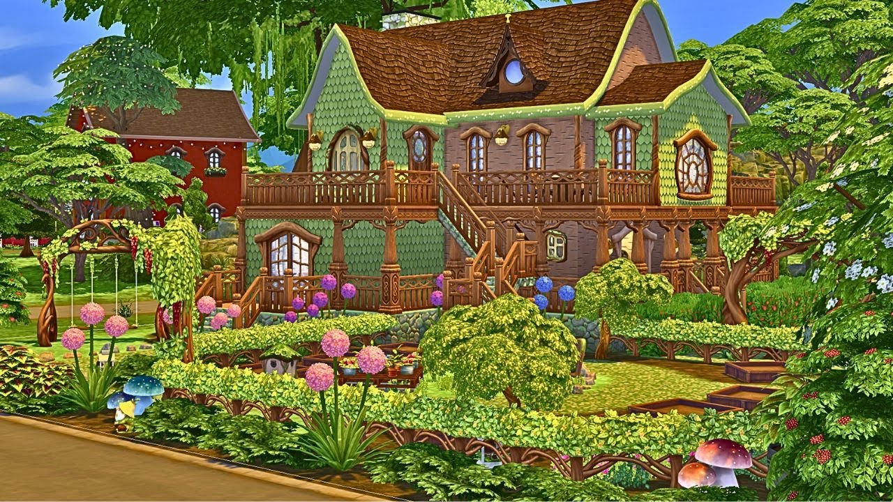 Nature Loving Nomads Cottage / The Sims 4 Speed Build- No CC