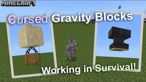 EASY how to obtain CURSED GRAVITY BLOCKS in survival Minecraft (illegal formations/unobtainables)