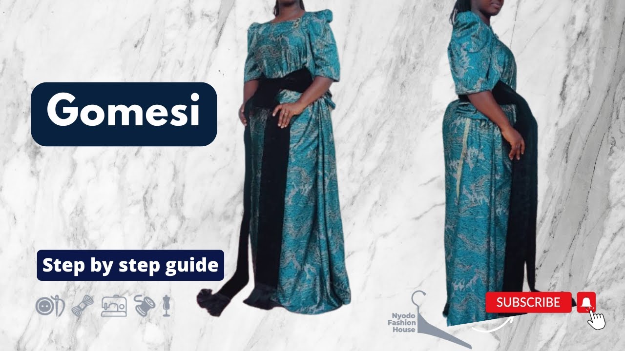 How to cut and sew a Gomesi/Ugandan traditional wear