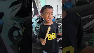 topeng monyet makan dulu #funny #shorts
