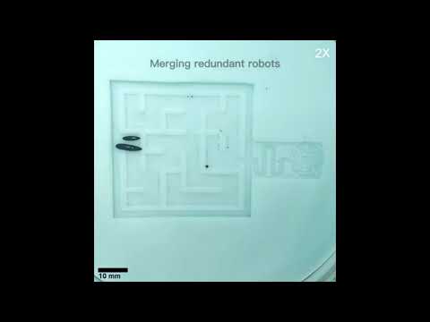Tiny soft robot can split into tinier bits then reassemble after passage through small spaces