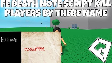 FE DEATH NOTE SCRIPT KILL PLAYERS BY THERE NAME | ARCEUS X • DELTA • FLUXUS • HYDROGEN