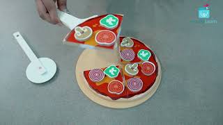 wonderLearn Pizza SMART Toy for 2+ Years  | Pizza Pretend Play Set- Wooden Toys For Kids