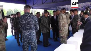 President Moon visits US military base in SKorea