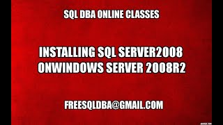 Installing Sql Server 2008 on Windows Server 2008 R2 Part2