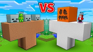 JJ and Mikey: WITHER vs GOLEM GIANT BATTLE in Minecraft - Maizen
