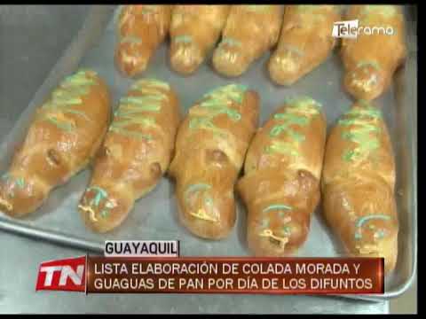Lista elaboración de colada morada y guaguas de pan por el día de los difuntos