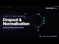 Dropout & Batch Normalization — Regularizing Deep Networks | datarekha