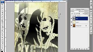 Photoshop - Urban Collage Self Portrait screenshot 2