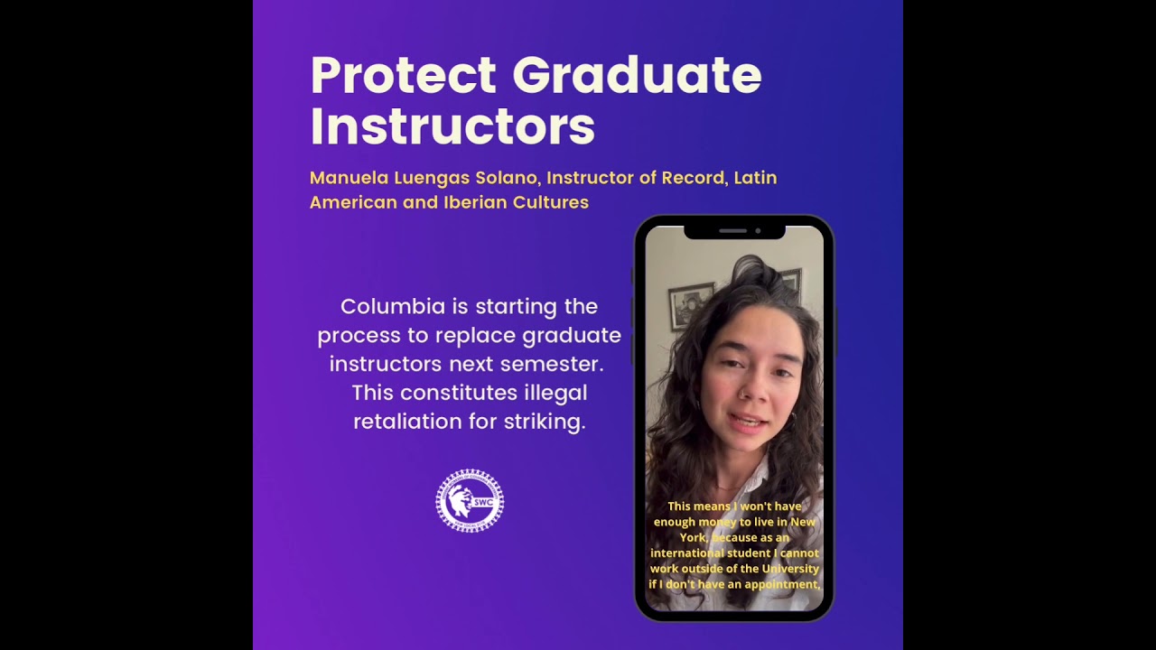 Protect Graduate Instructors - Manuela Luengas Solano - YouTube
