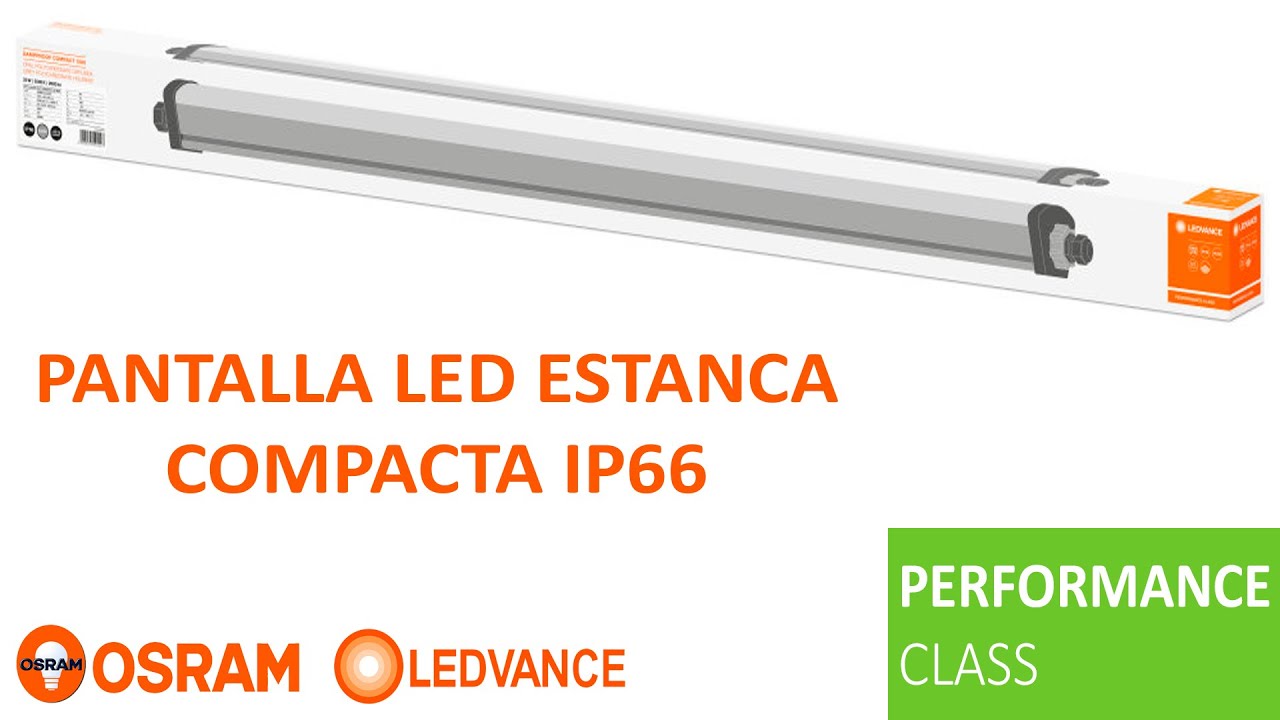 PANTALLA LED ESTANCA CON DISEÑO COMPACTO
