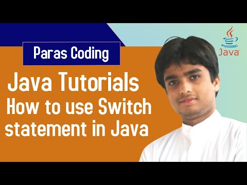 Java Tutorials | How to use Switch statement in Java | Paras Coding |