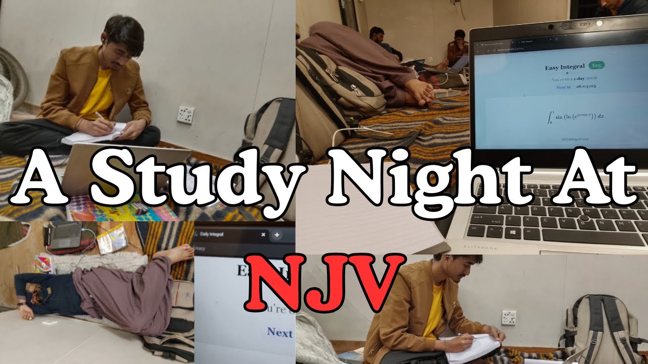 A Study Night VLOG At NJV Hostel Karachi | AJ | 