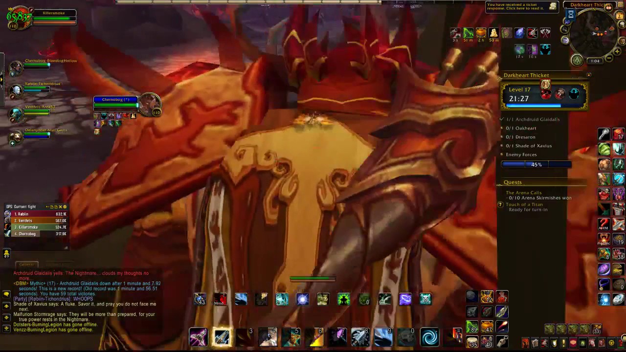 World of Warcraft keystone +17 DHT (+2 chest) MM hunter ilvl 910 YouTube