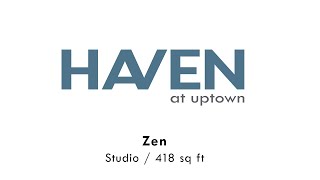 Haven at Uptown - Zen (A1.1) Floor Plan