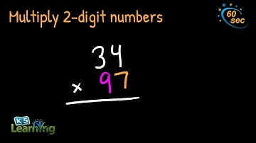 Multiplying 2 Digit Numbers in Columns | Example