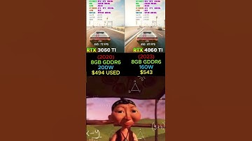RTX 3060 TI VS RTX 4060 TI #shorts #pcgaming #pc #graphicscard #gpu #gaming #comparison