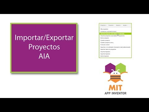 Exportar/Importar ficheros AIA desde MIT App Inventor