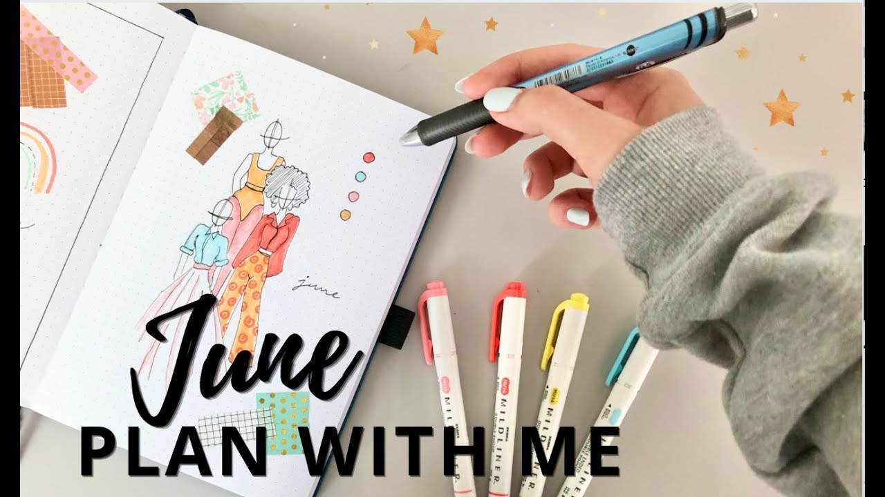 PLAN WITH ME | June 2021 bullet journal set up