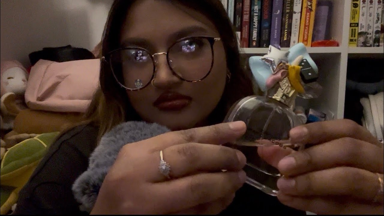 ASMR | perfume haul (up close whispering) 