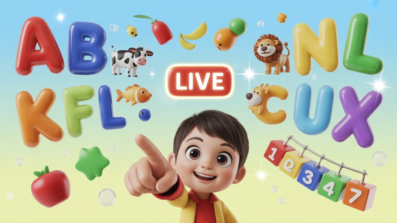 LIVE: ABC Alphabet Learning for Kindergarten | Toddlers, Preschool & Live Learning