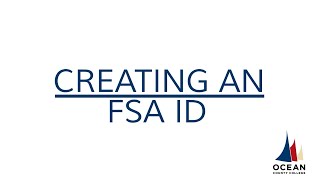 FASFA FSA ID Tutorial