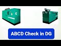 Abcd check in diesel generator  a check  b check  c check  d check  abcd check   tamil