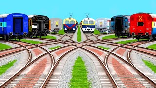 8 Indian Express Trains Run Back To Back On RISKY Railroad Tracks | Extreme Train Simulator 2026  screenshot 3