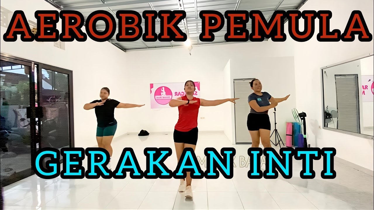 GERAKAN INTI // AEROBIK PEMULA @monixbara #aerobikterbaru #aerobikpemula 