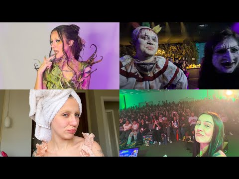 Sephora Halloween party, event, and I have no eyebrows.. VLOG