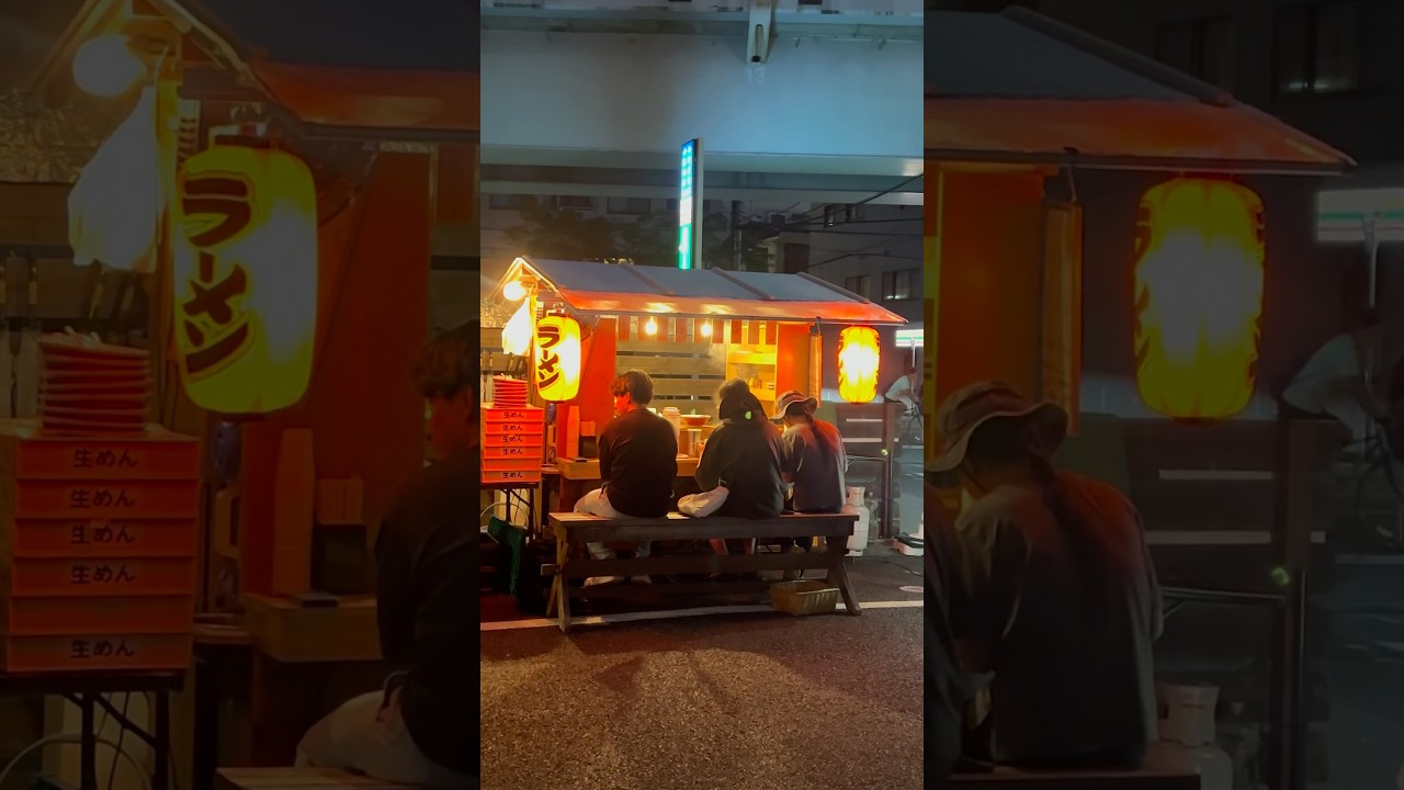 開店同時に満席になる屋台ラーメン #japanesefood - YouTube