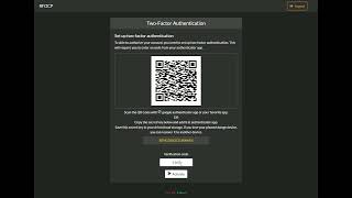 Two factor authentication - ExDeus Control Panel screenshot 5