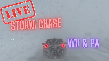 Heavy Snow in Pennsylvania / West Virginia - Winter Storm Warning - Live Storm Chase