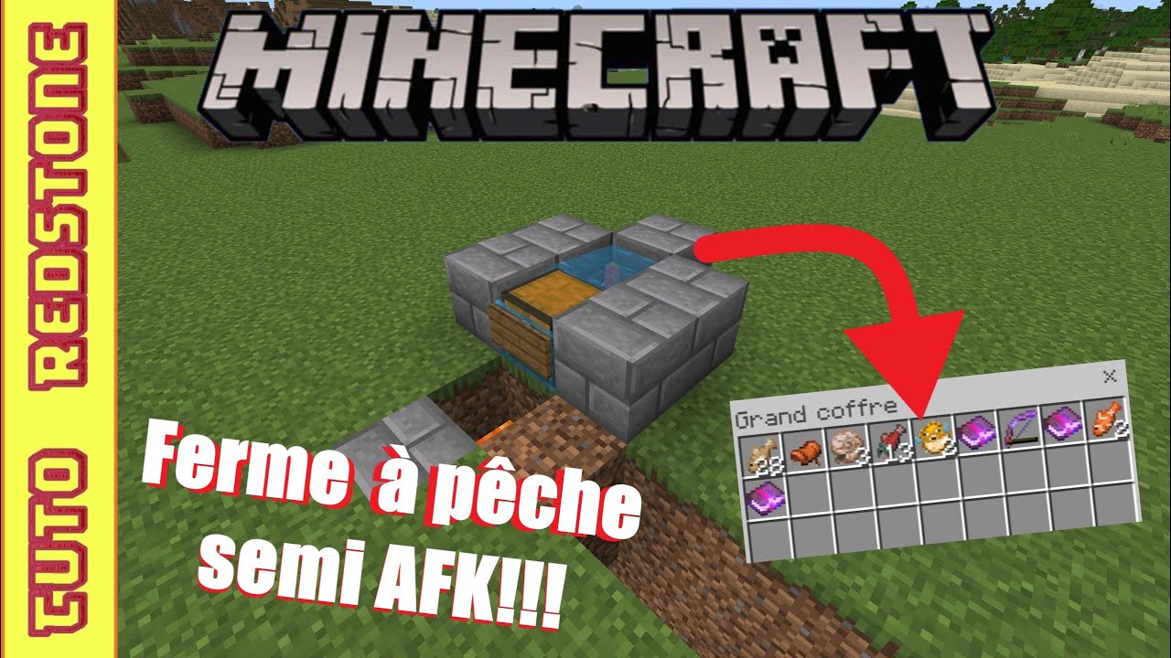 Comment fabriquer une ferme à pêche Minecraft 1.20 MCPE, Switch, PS