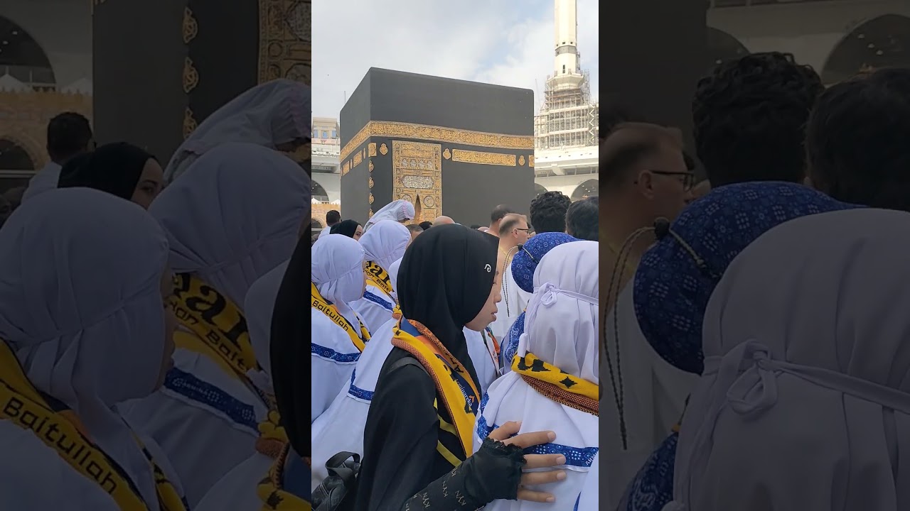 Tips saat bawa anak kecil saat tawaf....... sebaiknya di gendong