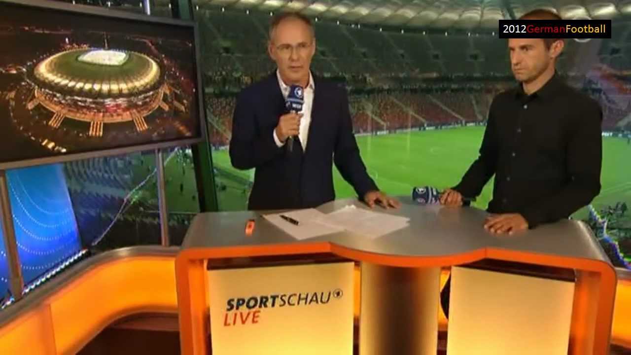 Deutschland-Italien 2012 ARD Postmatch mit Mehmet Scholl