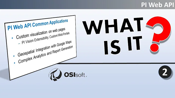 PI Web API - What is it? Why is it important?
