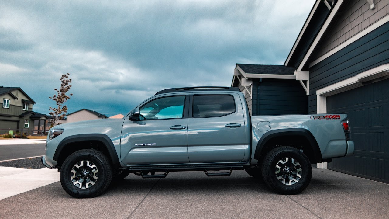 2021 TOYOTA TACOMA 33 INCH WHEELS NO LIFT - YouTube