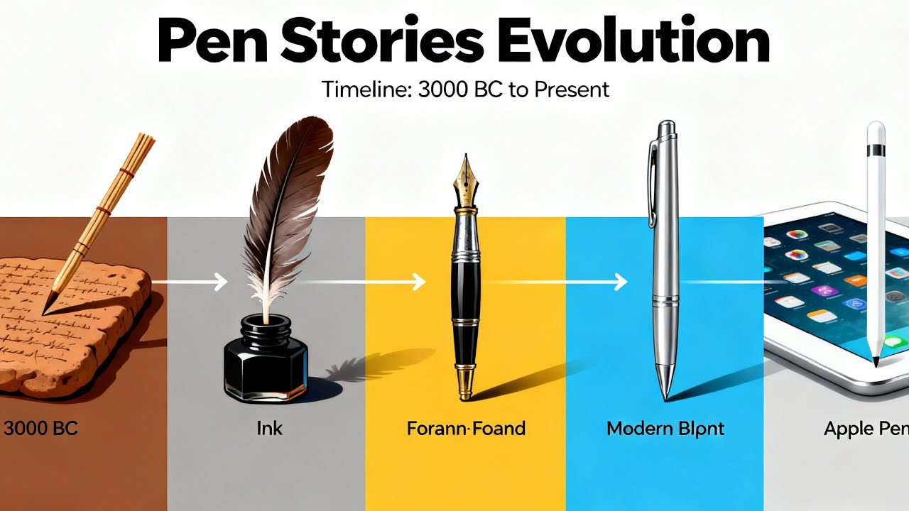 Pen Ki Kahani: 3000 BC to Apple Pencil | History of the Pen 🖊️