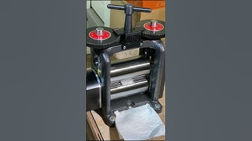 Rolling a Silver Ingot With a Pepetools Mill