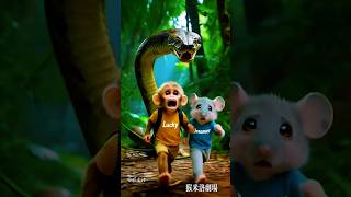 Snake Attack in Jungle 😱 | Cute Animals Story #shorts #youtubeshorts
