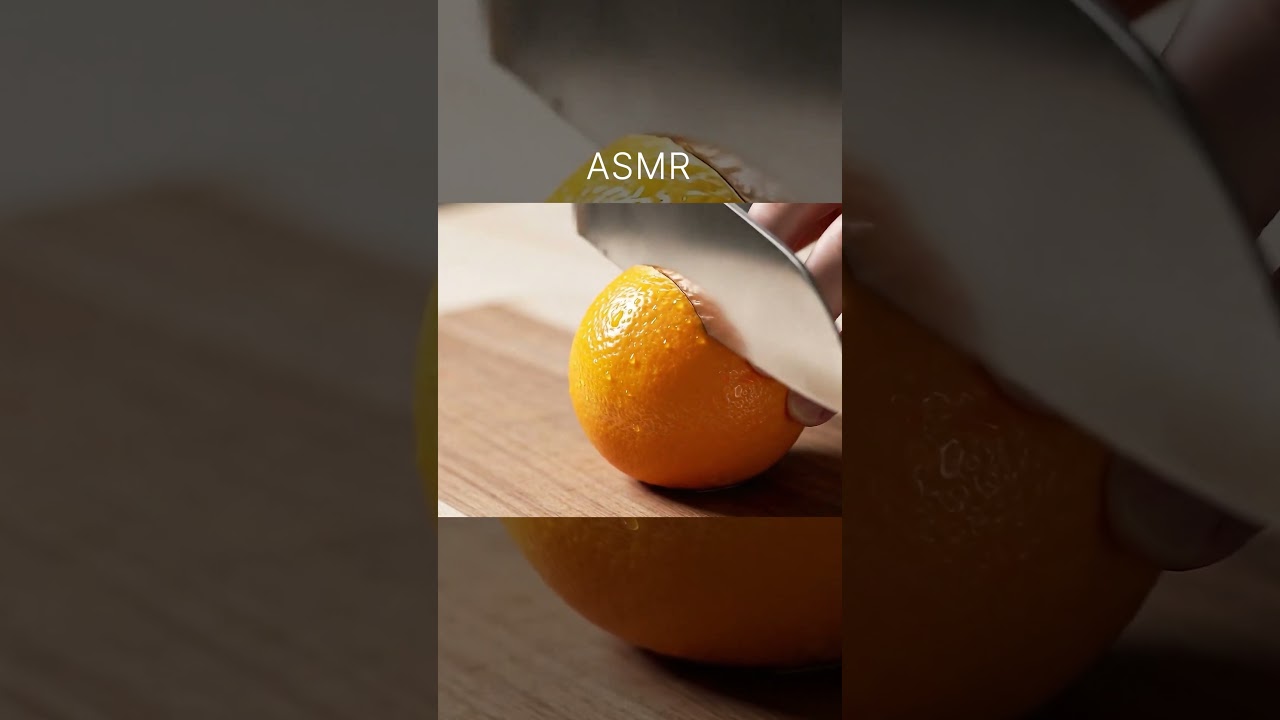 Ai ASMR Orange Cutting Sound 