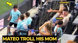 Messi Funny Reaction When Mateo Tried To Troll His Mom During His Celebration Football News Today